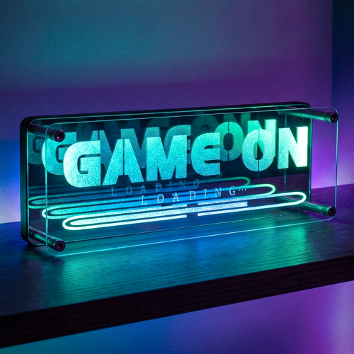 RGB Game On Néon Signe - Effet Miroir Infini, Bluetooth, Contrôle par Application