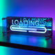 RGB LOADING Néon Enseigne - Effet Miroir Infini, Bluetooth, Contrôle par Application