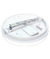 Plafonnier LED CCT 24/18/13W - Ø28cm, Hauteur: 5cm, IP54, bord blanc, source lumineuse incl.