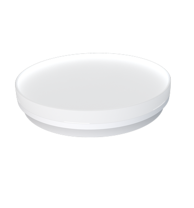 Plafonnier LED CCT 24/18/13W - Ø28cm, Hauteur: 5cm, IP54, bord blanc, source lumineuse incl.