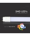 Tube LED T8 120cm / 18W pour poissons et crustacés - RA95, verre, 160 degrés, remplace 36W
