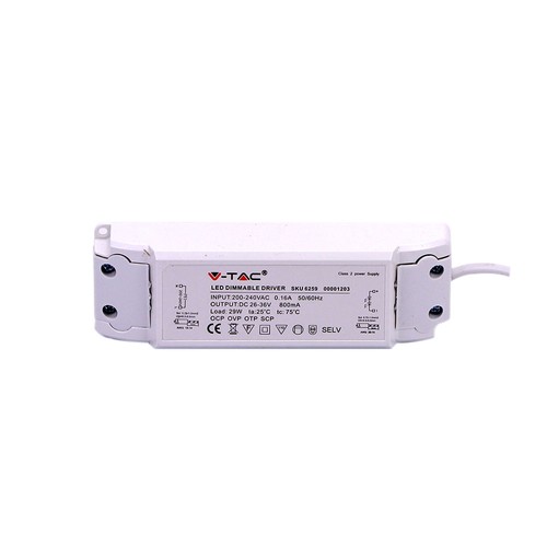 Driver LED 29W pour dalle - 800mA, 26-36V, non dimmable