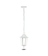 Suspension de jardin E27 design rétro, blanc - IP44 extérieur, aluminium, sans source lumineuse