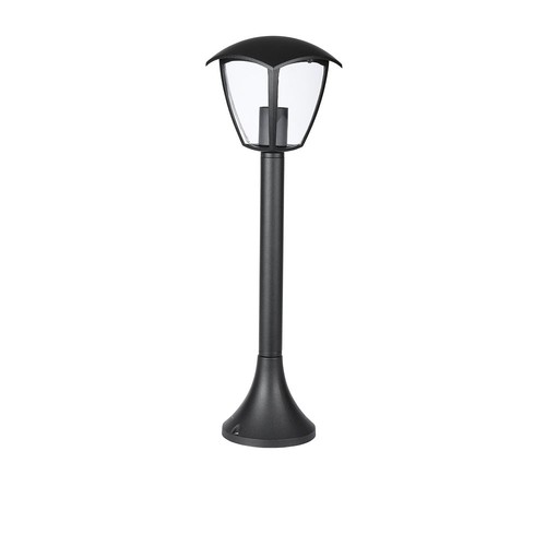 Lampe de jardin E27, 60cm - Noir, IP44, aluminium, pour jardin et allées, sans source lumineuse