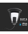 Lampe de jardin E27, 60cm - Noir, IP44, aluminium, pour jardin et allées, sans source lumineuse