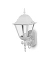 Applique murale E27 Large - Blanc mat, aluminium et verre, 44,5cm de haut, sans source lumineuse