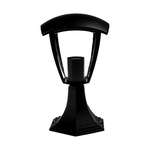 Luminaire de jardin noir / borne - Douille E27, IP44 extérieur, aluminium, sans source lumineuse