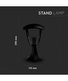 Luminaire de jardin noir / borne - Douille E27, IP44 extérieur, aluminium, sans source lumineuse