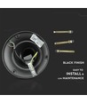 Lampadaire de jardin E27 - Noir, IP44 extérieur, aluminium, hauteur : 136,5 cm, sans source lumineuse