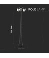 Lampadaire de jardin 199cm 3 x E27 - IP44, noir graphite, aluminium, garantie 3 ans