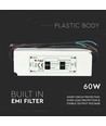 Alimentation 60W / 12V DC - 5A, IP67 étanche, Slim design