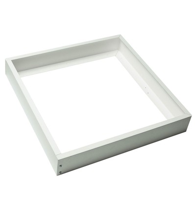 Cadre en saillie 62,5x62,5 - Pour dalles LED 625x625, bord blanc