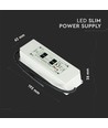 Alimentation 150W / 12V DC - 12.5A, IP67 étanche, plastique, 5 ans de garantie