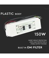 Alimentation 150W / 12V DC - 12.5A, IP67 étanche, plastique, 5 ans de garantie
