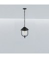 850 VT lampe de plafond E27 - avec abat-jour PC transparent, noir