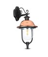 Lanterne murale E27 orientée vers le bas - IP44 extérieur, noir mat graphite, aluminium, sans source lumineuse