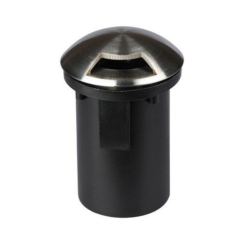 Spot encastrable de sol MR16 Ø8,7cm, 12V - IP67, acier inoxydable, 1 fenêtre, sans source lumineuse