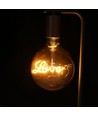 Lampe de table design avec douille E27 et interrupteur - Bronze rouge, métal, 150x420mm, max 60W