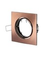 Spot encastrable GU10 Bronze - Carré, trou: Ø7,4 cm, dim: 8,2 x 8,2 cm