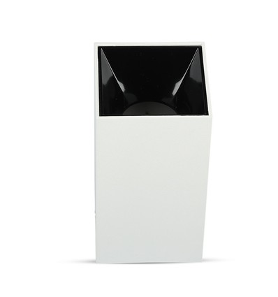 Spot en saillie GU10 carré - Blanc/Noir, Max 35W, IP20, sans source lumineuse