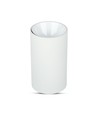 Spot saillie GU10 - Rond, blanc/chrome, Ø8cm, aluminium, sans source lumineuse