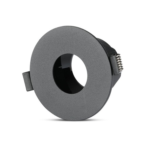 Spot encastrable GU10 - Rond, noir/noir, aluminium, Ø8,3 cm, perçage : Ø7,5 cm, sans source lumineuse