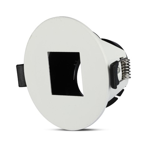 Douille de lampe Vt-883 GU10 - carrée, blanc+noir
