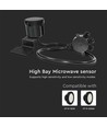Capteur micro-ondes pour High bay - IP65, dimmable 1-10V, 360°, noir, garantie 5 ans