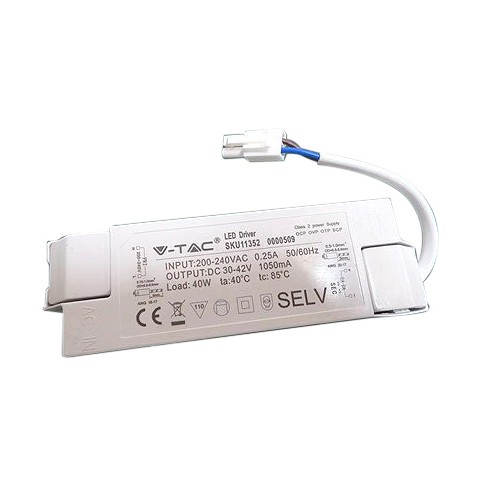 Driver LED 40W pour dalle LED 60x60 - 1050mA, IP20, 30-42V DC