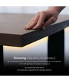 Variateur tactile invisible pour LED - Capacitif, Noir, 12V (72W), 24V (144W), jusqu'à 2,5cm d'épaisseur