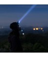Lampe frontale LED 3W - IP43, lumière blanche et RGB, 8 fonctions d'éclairage, support inclus