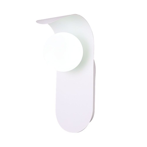 Applique murale G9 en plâtre - Blanc, 95x120x250mm, sans source lumineuse, IP20 intérieur