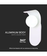 Applique murale G9 en plâtre - Blanc, 95x120x250mm, sans source lumineuse, IP20 intérieur
