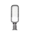Lampadaire LED 50W - Ø60 mm, IP65, IK09, gris, 5 ans de garantie