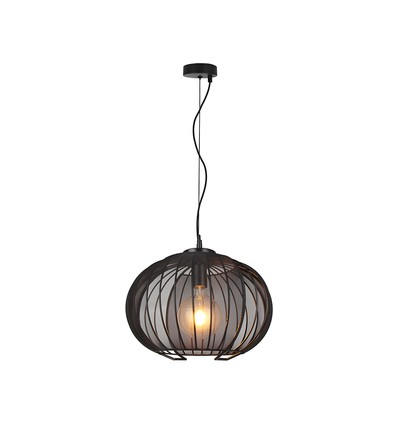 Suspension design E27 - Noir mat, Ø40cm, sans source lumineuse