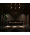 Plafonnier design LED 18W avec 3 spots - 2160lm, 3000K, noir mat, orientable, source lumineuse incl.