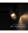 Plafonnier design LED 18W avec 3 spots - 2160lm, 3000K, noir mat, orientable, source lumineuse incl.