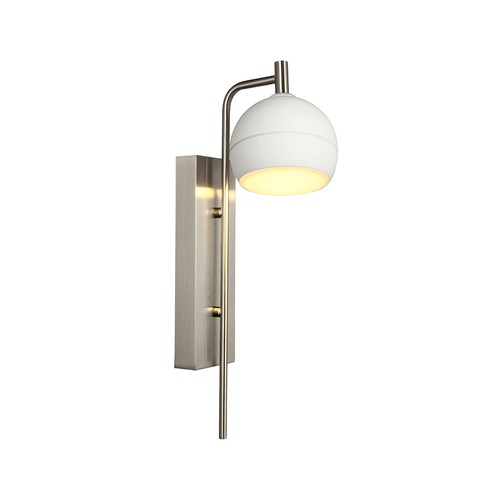 Applique murale VT-89021 190x120x430 mm 10W - LED, décorative, 3000K, nickel brossé + blanc