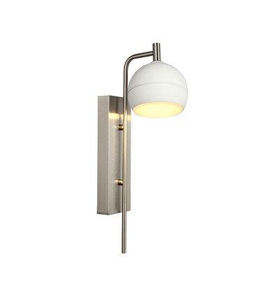 Applique murale VT-89021 190x120x430 mm 10W - LED, décorative, 3000K, nickel brossé + blanc