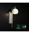Applique murale VT-89021 190x120x430 mm 10W - LED, décorative, 3000K, nickel brossé + blanc