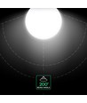 Ampoule LED Globe E27 22W G120 - Samsung LED chip, 2650lm, plastique blanc, blanc chaud