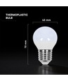 Ampoule LED E27 3,7W - G45, 4000K, remplace 25W