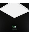 Dalle LED 60x60, 40W - Hauteur: 18mm, 120 lm/W, slim, bord blanc
