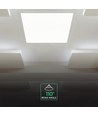 Dalle LED 60x60, 40W - Hauteur: 33mm, 120 lm/W, 5 ans de garantie, bord blanc
