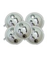 Lot de 5 douilles GU10 en céramique - Avec câble silicone 15cm, 2A