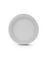 Plafonnier LED 6W Ø9cm - 4000K, 420lm, bord blanc, rond, source lumineuse incluse
