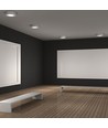 Plafonnier LED 6W Ø9cm - 4000K, 420lm, bord blanc, rond, source lumineuse incluse