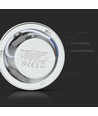 Plafonnier LED 6W Ø9cm - 4000K, 420lm, bord blanc, rond, source lumineuse incluse