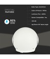VT-836 Applique LED 6W - haut-bas, 3000K, boîtier blanc, IP65
