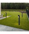 Lampe de jardin GU10 avec tête orientable - Noir, 117cm, IP44, aluminium, sans source lumineuse